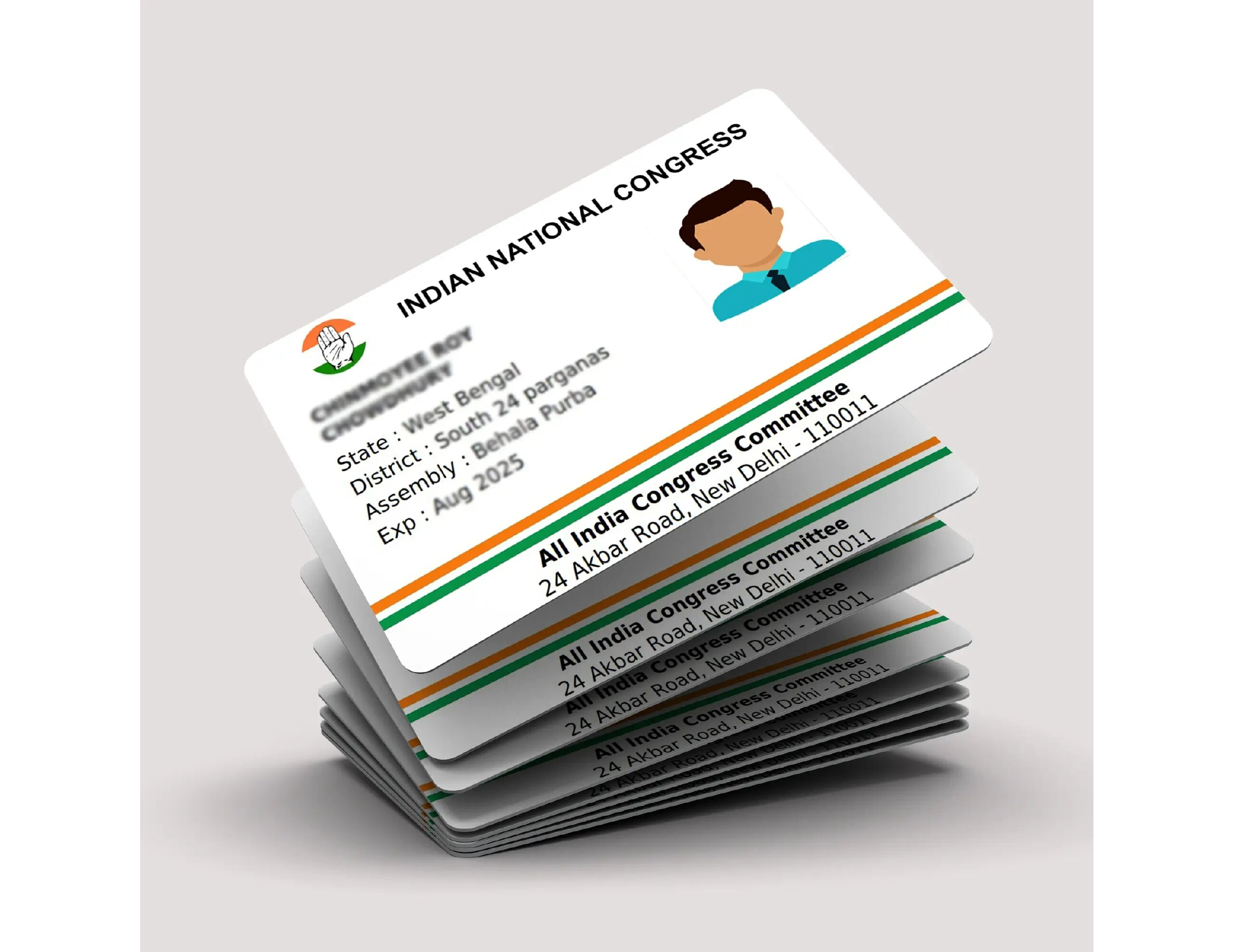 Congress Party Membership Card PVC Print