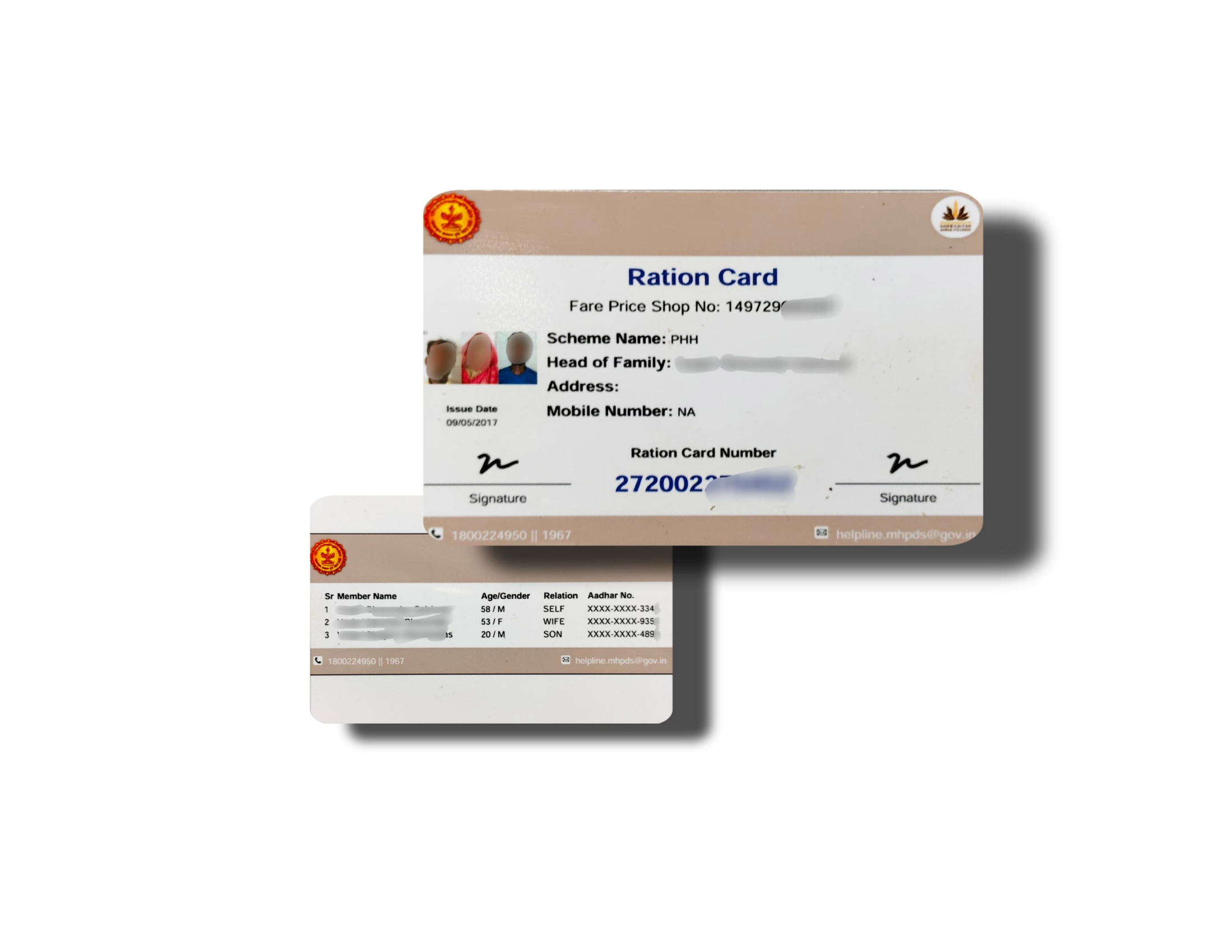 Ration Card PVC Printing Service Near Me
